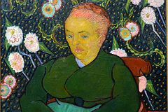 10A La Berceuse (Woman Rocking a Cradle- Augustine-Alix Pellicot Roulin) - Vincent van Gogh 1889 - New York Metropolitan Museum of Art